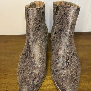 Blowfish Textured Ankle Boots in Brown